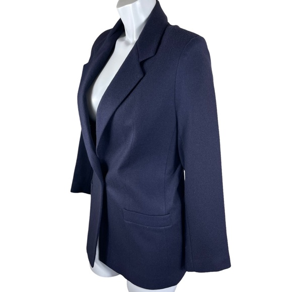 Dumas Petite Vintage Purple 100% Wool One Button Fully Lined Blazer in Size 8 - Picture 3 of 13